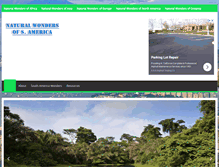 Tablet Screenshot of naturalwondersofsouthamerica.com
